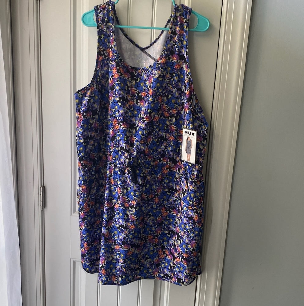 Women's Floral Pullover Dress with Pockets